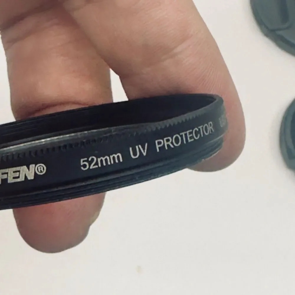 Camera Filter & Accessory Lot - Tiffen 43/46/52mm Filters, Step-Up Rings, Cap